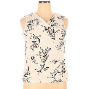 Rachel Zoe Linen Floral Tank